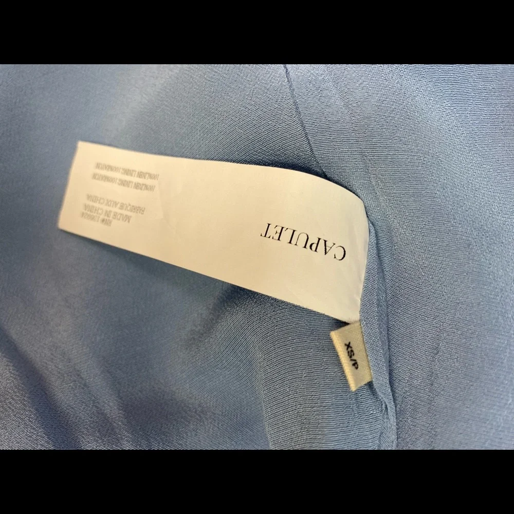 Capulet Blue Linen One Shoulde… - Picture 7 of 9